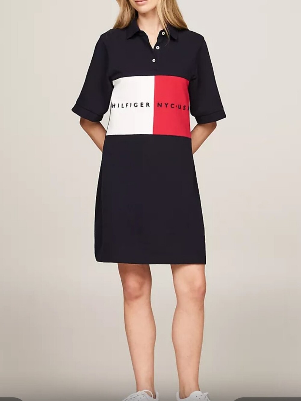 New Tommy Hilfiger Team Rugby Polo Dress, Size M